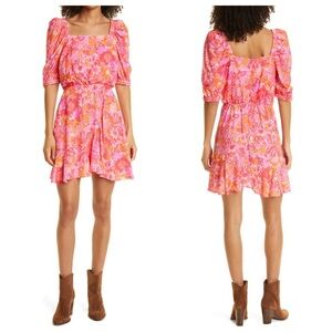 ted baker london betha floral square neck mini dress new nwt